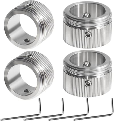 Thermostaat Adapter voor Radiatoren, 4 Stuks, RVS Verwarmingsklep Adapter, Geschikt voor M30 x 1.5, Eenvoudige Installatie, Duurzaam en Betrouwbaar
