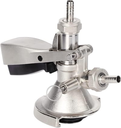 RVS Keg Coupler voor Bier, Professionele Keg Connector, Dispenser Accessoire met Stalen Probe voor Tapinstallaties en Feestjes