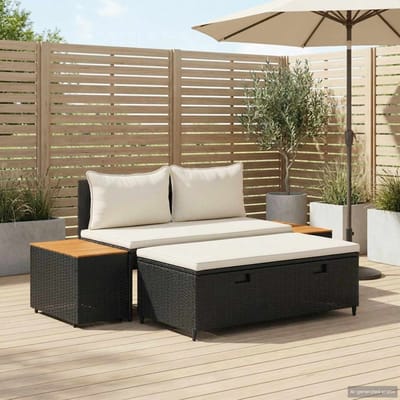vidaXL - Buiten - bank - set - 4 - -Seater - 4 - st - 55 - x - 30 - x - 39 - cm - Rechthoekig