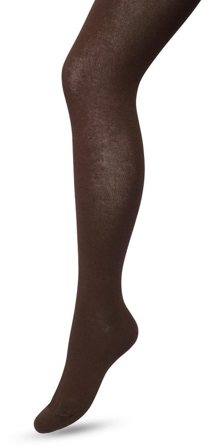 Bonnie Doon Biologisch Katoenen Maillot Dames Donker Bruin maat 36/38 S - Uitstekende pasvorm - Gladde Naden - OEKO-TEX gecertificeerd - Bio Cotton Tights - Duurzaam en Huidvriendelijk Bio Katoen - Donkerbruin - Dark Brown - BP051900.106