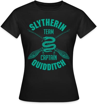 Harry Potter Slytherin Team Captain Quidditch T-Shirt Dames