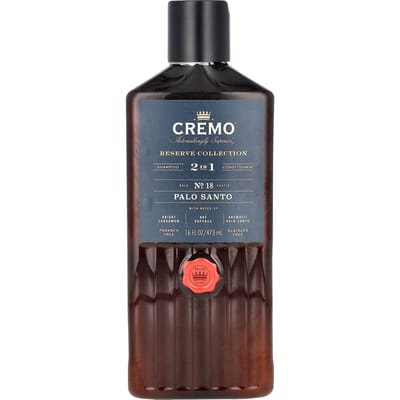 Cremo, Reserve Collection, 2 in 1 Shampoo & Conditioner, Palo Santo, 16 fl oz (473 ml) gray
