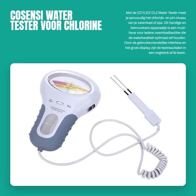Dailygoods - Water Tester voor Chlorine en pH - Draagbare Analyse - Ideaal voor Zwembad en Spa - Nauwkeurige metingen - Kleurentest - Geschikt voor zw...