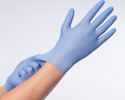 Soft Nitril blauwe handschoenen voor persoonlijke en medische bescherming - Maat L (large) – 100 stuks