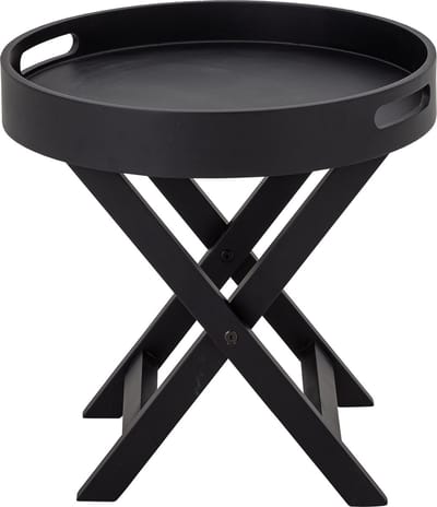Bloomingville - Freya Dienbladtafel - Zwart - Rubberhout