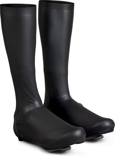 GripGrab - AquaShield High Cut Wielren Racefiets Regen Overschoenen Aero Extra Hoog - Zwart - Unisex - Maat S (38/39)