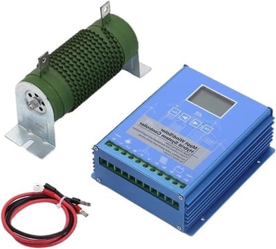 Windturbine Controller - Hybride Lader - Energie Beheer - MPPT Boost Technologie - 26 x 25 x 23 cm - Zwart