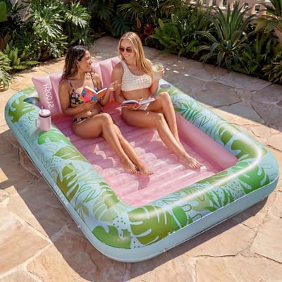Tanning Pool Bed - Luchtbed Zwembad Opblaasbaar - zwembad relax