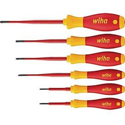 Wiha VDE-Torx-Schraubendreher 1000V 6-tlg. T8-T25 SoftFin.-slimFix Schroevendraaierset VDE 6-delig Binnen-Torx