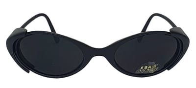 Zonnebril TRENDY - Sjieke Bril - UV 400 - Zilver / Zwart - Moderne Look - Zwarte Glazen