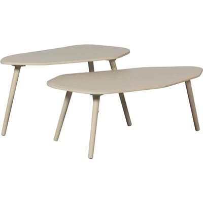 WOOOD Davina Bijzettafels - MDF - Dust - 40x90x50