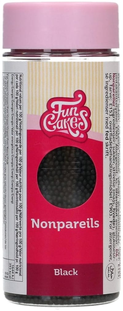 FunCakes Musketzaad Zwart - 80g - Suikerdecoratie - Eetbare Taartdecoratie