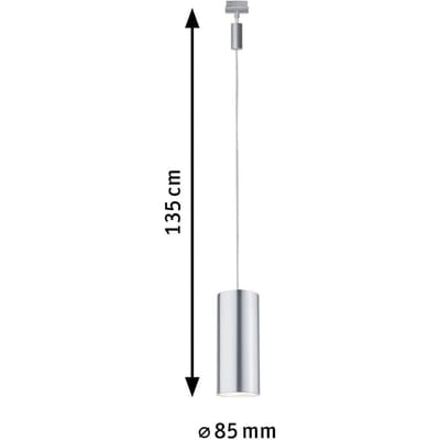 Paulmann Barrel 230V-railsysteem lamp URail LED vast ingebouwd 6 W LED Chroom (mat)