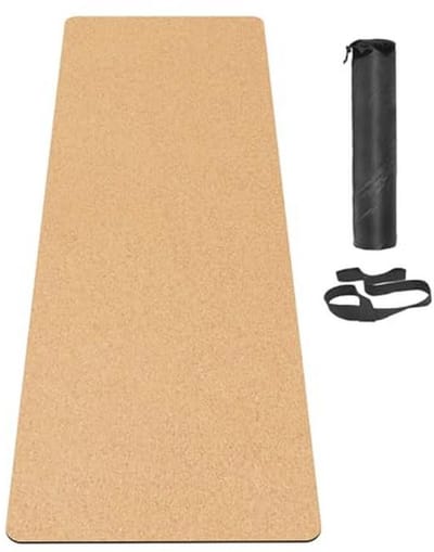 Grote Kurken Yogamat - Antislip 72 x 24 Inch voor Yoga, Pilates en Stretching - 5 mm Gewatteerde Ondersteuning