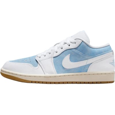 Air Jordan 1 Low SE Denim Worn Blue Dames Sneakers Gum-Lichtbruin Sail Wit HQ2004-400 36.5