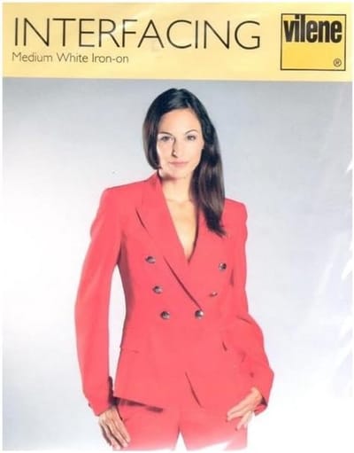 Strijkbare Tussenvoering - Vlieseline Stof - Kleding Versterken - Middelzware Kwaliteit - 50 x 90 cm - Wit