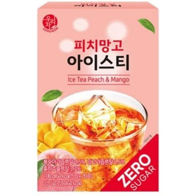 Wooritea SONGWON Suikervrije IJsthee Ades 5g x 20 Zakjes Ice Tea Peach & Mango 20T