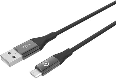 Micro-USB Kabel, 1 meter, Zwart - Celly | Feeling