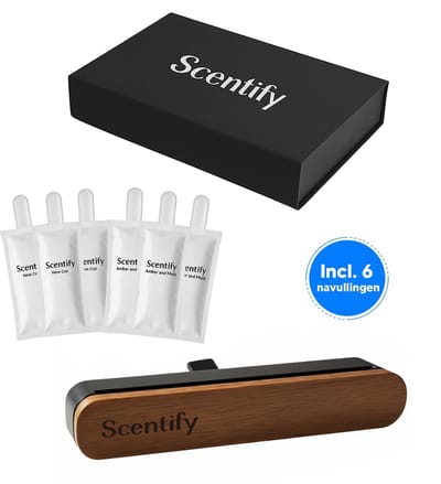 Scentify Autoparfum Met Houder En 6 Navullingen - Auto Geur - Auto Luchtverfrisser Met 6 Geuren- Auto Geurverfrisser – Car Parfum – Auto parfum – Auto luchtje – 6 navullingen – Auto Accessoires