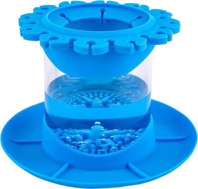 All-in-One Siliconen Verfkwast Reiniger met Afneembare Houder voor Acryl en Waterverf