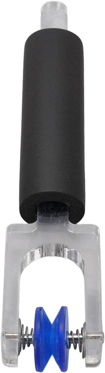 Foliepolijstmachine - Foliëerkrimper - Glasfolie Bewerken - Dubbele Veerrollen - 16 x 3 cm - Zilver