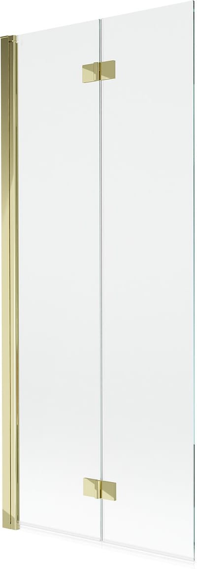 Mexen Mist douchewand 2-delig links 80 x 150 , transparant, goud - 8A9-080-002-50-00-L