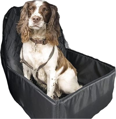 Autostoelhoes Hond - Reismand Auto - Veilig Vervoer - 2-in-1 Ontwerp - 58 x 45 x 22 cm - Zwart