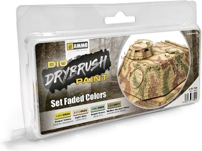 AMMO by Mig Jimenez Hobbyverf - MIG 7306 Drybrush Set - Faded Colors Verf set - 4x 40 ml