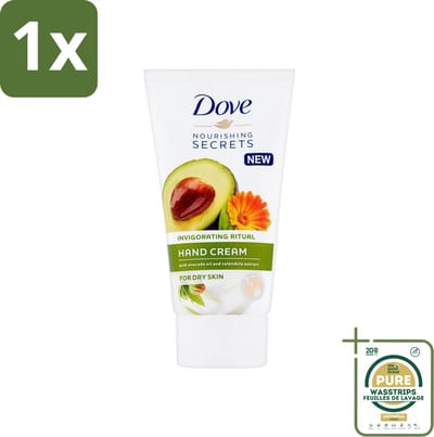 1 x Dove Nourishing Secrets - Handcrème - Avocado olie & Goudsbloem extract - Droge huid -75 ml- Handcrème - Avocado-olie - Goudsbloemextract - Hydratatie - Droge Handen