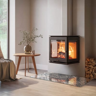 Coloray Vloerplaat Houtkachel - Onderplaat Kachel - 120 cm x 60 cm - Houtkachel Vloerplaat - Grijs Vloerplaat Kachel - Onderplaat - Vloerplaat voor Houtkachel - Vloerplaat Open Haard - Onderplaat Voor Houtkachel