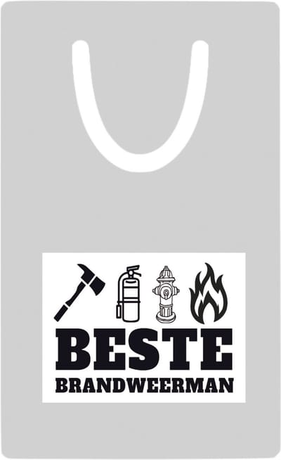 Hacebo® - Beste brandweerman metalen boekenlegger - Beste brandweerman - collega - cadeau Bladwijzer boekenleggers - 7.6 cm x 5cm