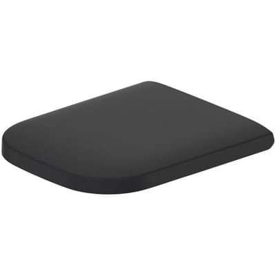 Duravit Happy D.2 WC-zitting 43x35.9x4.3cm met softclose met quickrelease Kunststof Antraciet Mat