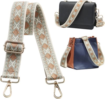 Verstelbare Boho Tassenriem met Gouden Gespen - Perfect voor Elke Tas
