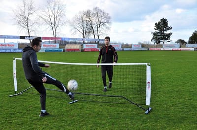 Stalen Trainingsnet voor Tennis, 4 Meter Breed en 1,10 Meter Hoog