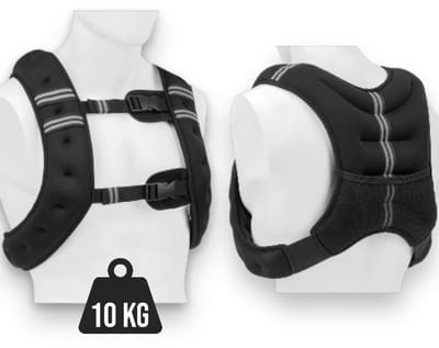 Padisport Gewichtsvest 10 kg - gewichtsvest - Weighted Vest - verzwaringsvest - Weight Vest - zwart