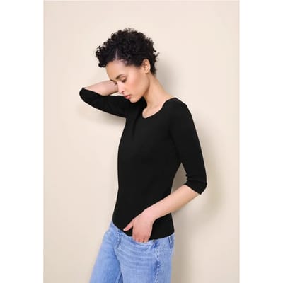 Shirt in effen kleur