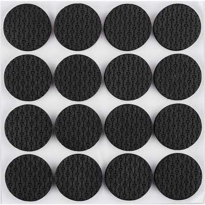 NEO TOOLS - Ronde Zelfklevende Schuimkussens - 28mm - 16 Stuks - Zwart
