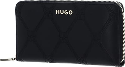 HUGO Portemonnee Chris Ziparound R Black Zwart