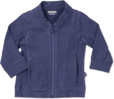 Silky Label vest met rits Plum purple - maat 86/92 - paars