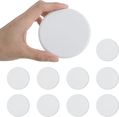 Zelfklevende Muur Beschermers - Deurstopper Pad - Muur Beschermen - Gladde Vinyl Stijl - 10 Stuks - Wit