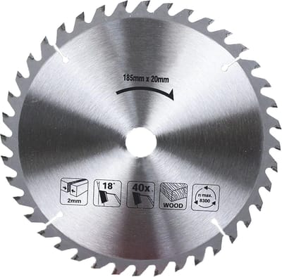 Cirkelzaagblad 185 mm - Hardmetalen Zaagblad - 40T/60T - Geschikt voor Hout/Staal - Snelle Zaagsnelheid - Duurzaam Materiaal