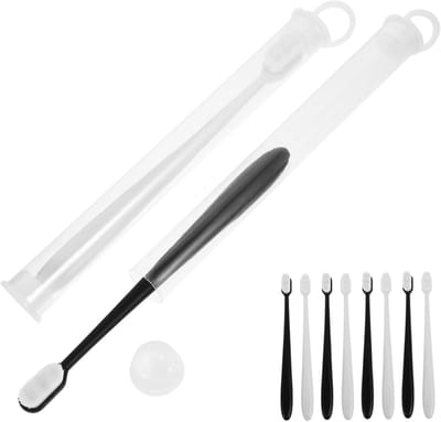 Tandenborstels Volwassenen - Reinigingsborstels - Dagelijkse Mondhygiëne - Ergonomisch Handvatontwerp - 195 cm Lengte - Wit