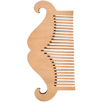 Barbier Professionele Houten Kam Baardvormige Haarborstel Haar Baard Zachte Kam Snorborstel Scheeraccessoires Haarstyling Tool 1pc