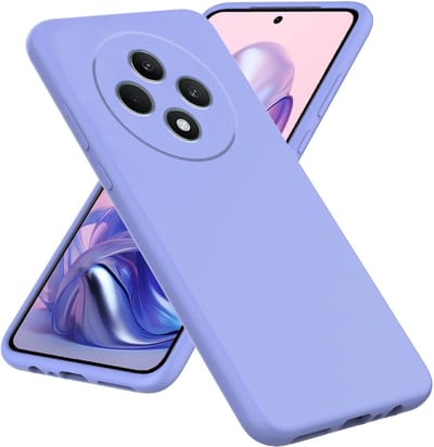 Casemania Hoesje Geschikt voor Oppo Reno 12 F - Paars - Siliconen Back Cover