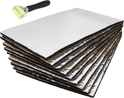 Professionele Warmte- en Geluidsisolatie Matten (10mm) voor Auto, Motorhome met Rol, 9 Stuks