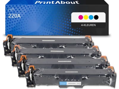PrintAbout huismerk Toner 220A (W2200/01/02/03A) 4-kleuren Multipack Geschikt voor HP
