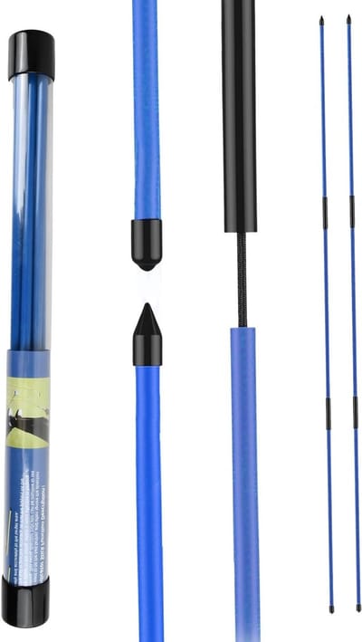 Golf Trainingshulpmiddelen: 2 Stuks Vouwbare Golf Align Sticks van 48,2 Inch voor Nauwkeurige Swing en Verbeterde Techniek