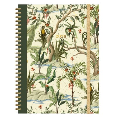 Lannoo Agenda 2026 - Agenda bureau spiraalgebonden - 170x230mm - 7 dagen en notities op 2 pagina's - collectie & design: BOTANIC - CRÈME