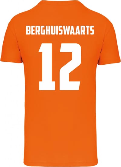 T-shirt Berghuiswaarts 12 | Koningsdag kleding | Oranje Shirt | Oranje | maat XS