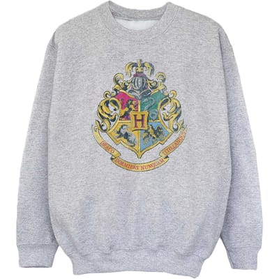 Harry Potter Meisjes Zweinstein Huizen Katoenen Sweatshirt (Sportgrijs)